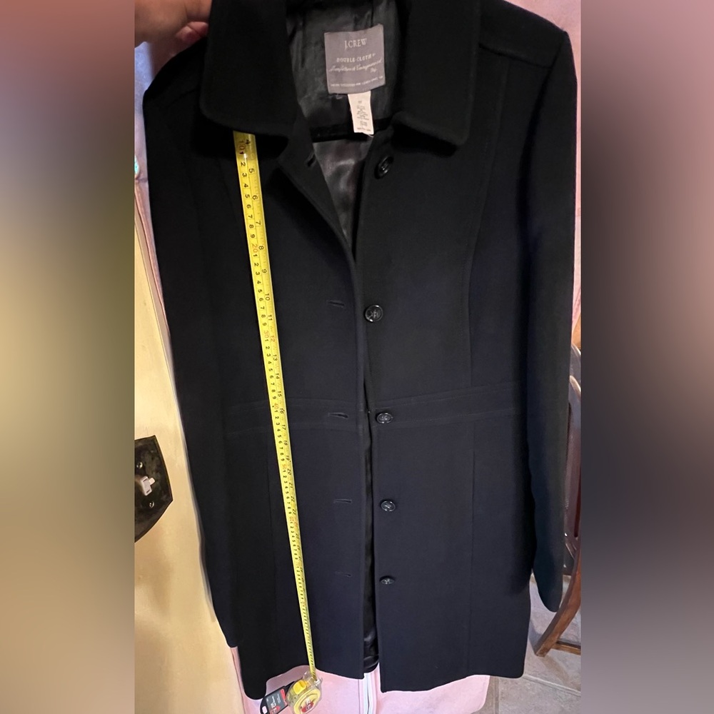 J. Crew Midnight Black Pea Coat - Picture 8 of 12